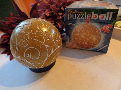 Weihnachts puzzle ball gold - weihnachts-puzzle, -ball