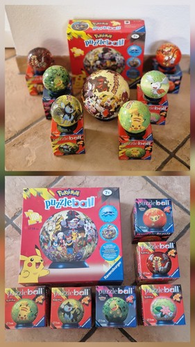Pokémon puzzle bälle - 3d, set