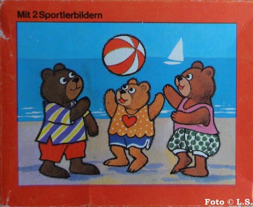Puzzle teddy mit ball - teddy,